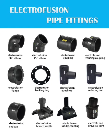 HDPE Pipe Fittings Electrofusion Equal Tee SDR11 SDR17