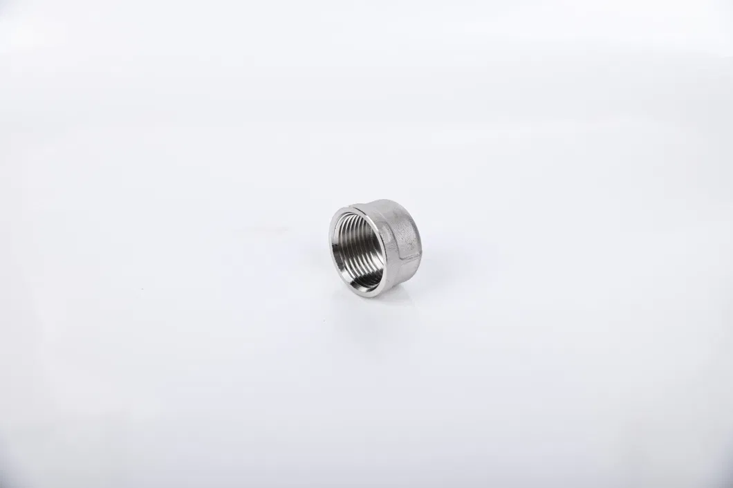 Stainless Steel Pipe Fittings Female Threaded Round Cap