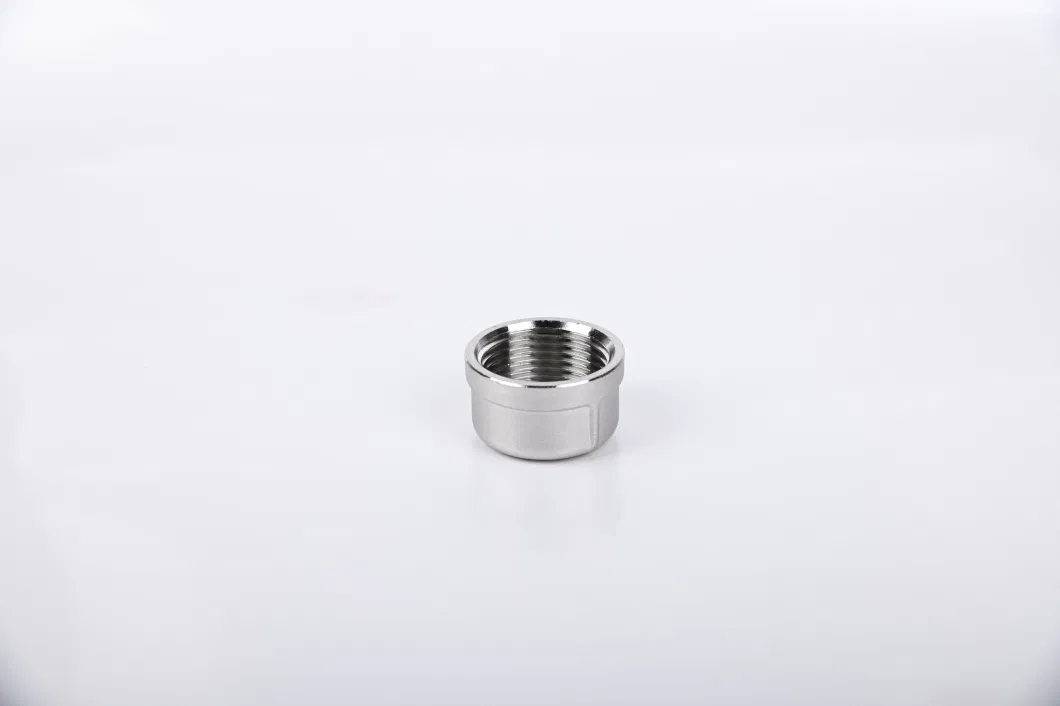 Stainless Steel Pipe Fittings Female Threaded Round Cap