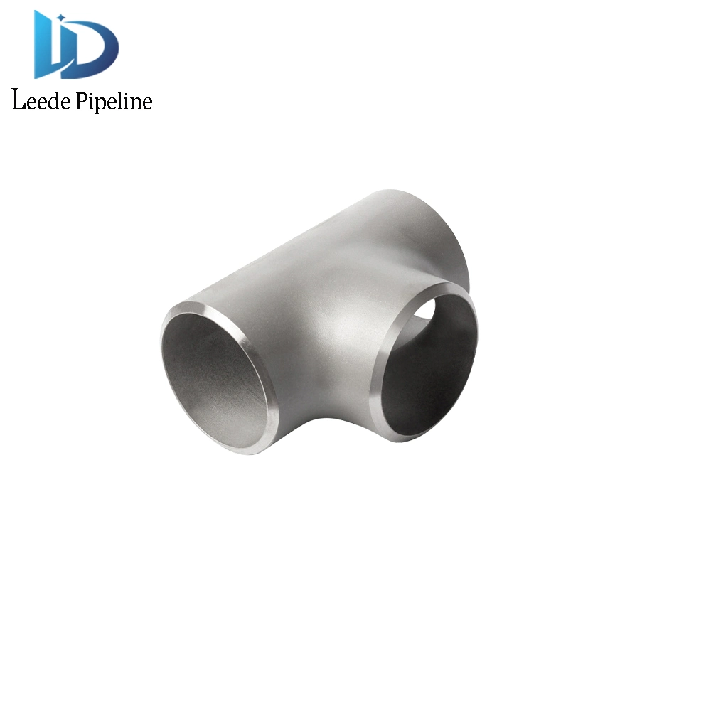 Stainless Steel Fittings Crosshead Reducing Tee Butt Welding Fitting Straight Equal Diameter Tee