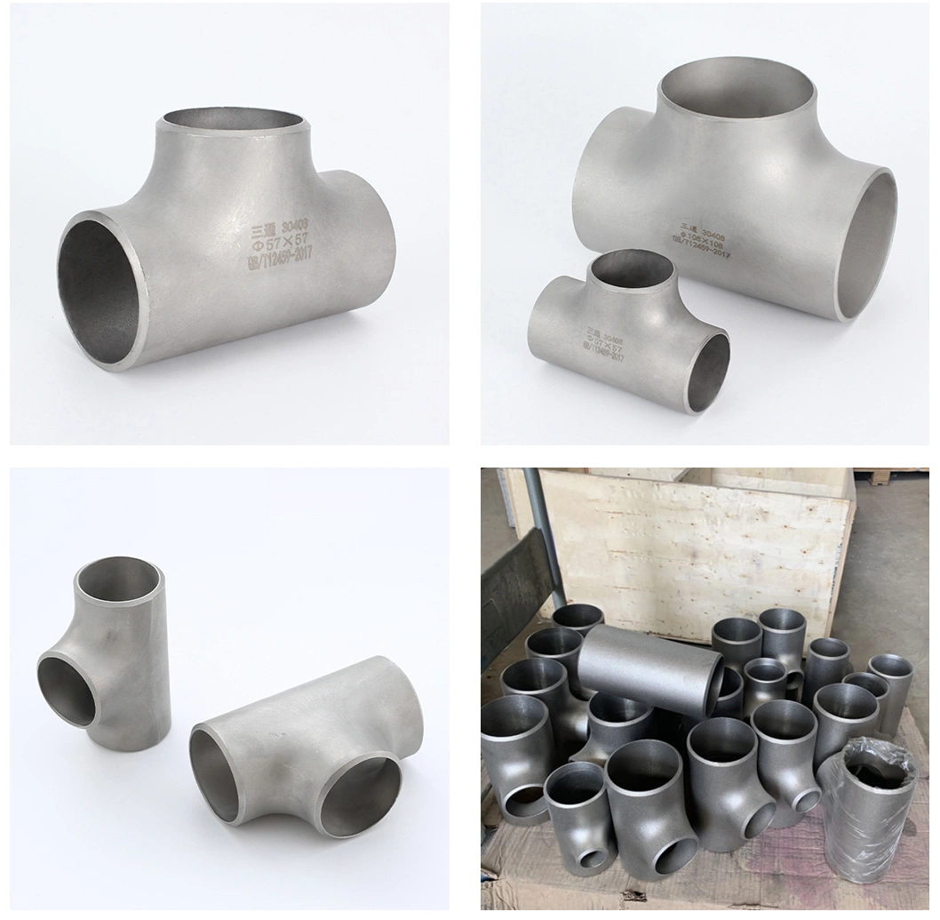 High Quality 304 316L Stainless Steel Pipe Fitting Tee